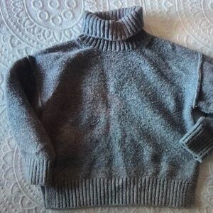 Cozy Gray Turtleneck Sweater